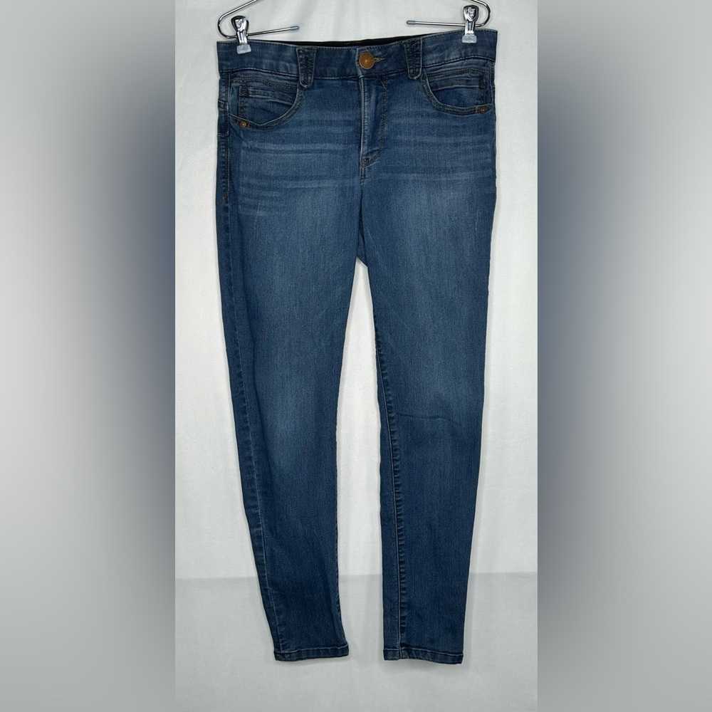 Democracy Abroad Solution Skinny Jeans Medium Wash Comfort Waist Streetwear Sz 8
